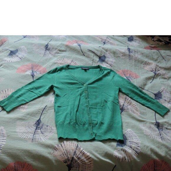 Modcloth green cardigan, XS, 3/4 sleeve length - Picture 1 of 7